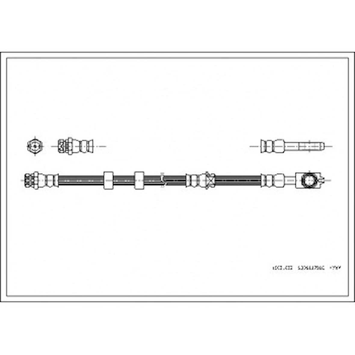 Vw Fren Hortumu Ön - 28673 / 83.6247-0522.3 - Cor 19031632