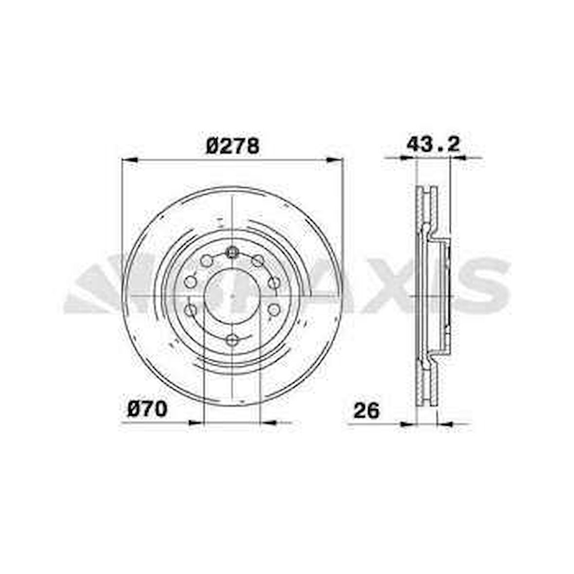 Opel On Fren Diski Corsa D 2006> 1.7cdti 125 - Braxıs Ae0618