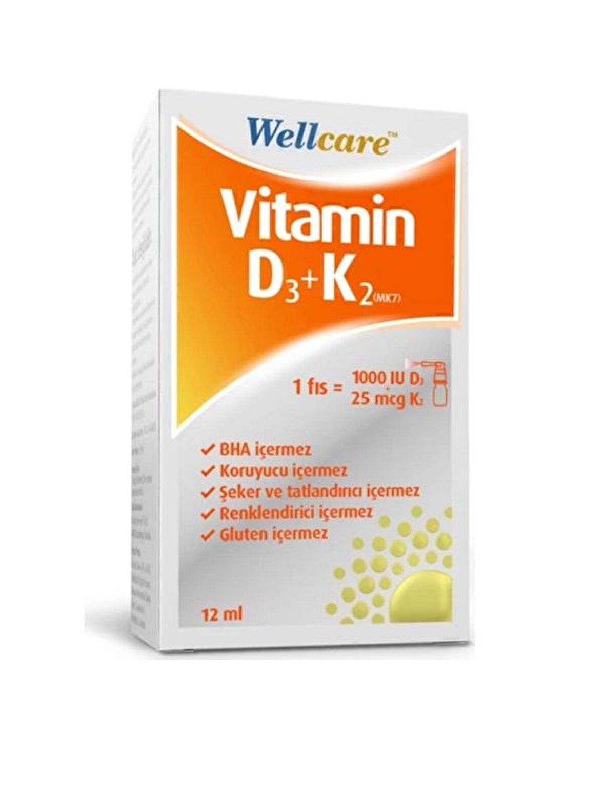 Wellcare D3K2 Oral Sprey 12 ml