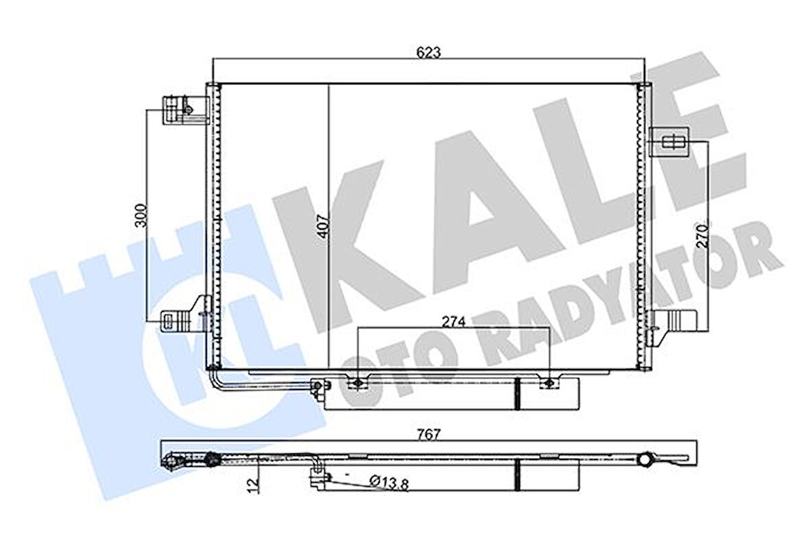 Mercedes Klima Radyatoru A-Class W169 04>12 B-Class W245 05>11 - Kale 382515
