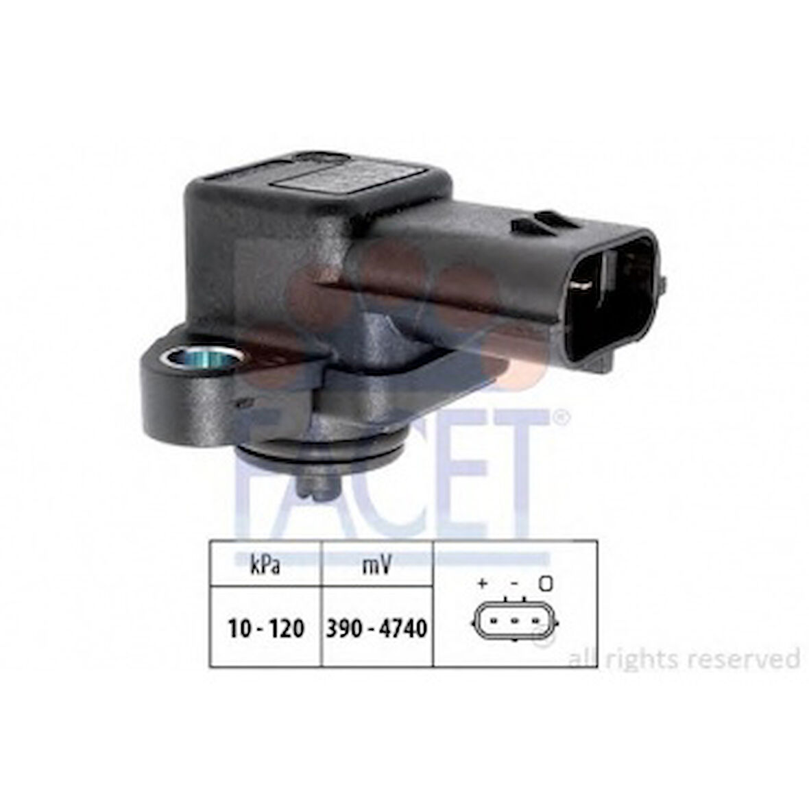 Suzukı Hava Basınc Sensoru Alto 1,0 1994-2002 - Grand Vitara 1,6-2,0 1998-2003 - Grand Vitara 1,6 2005 -> - Facet 10.3042