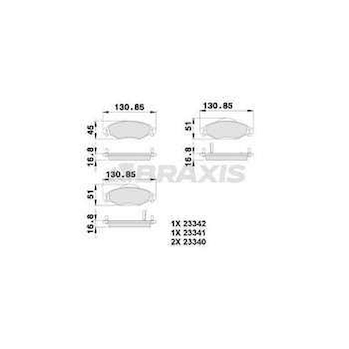 Toyota On Fren Balatası Yarıs 03>10 Vvti 1,4 1,5 D4d - Braxıs Ab0120