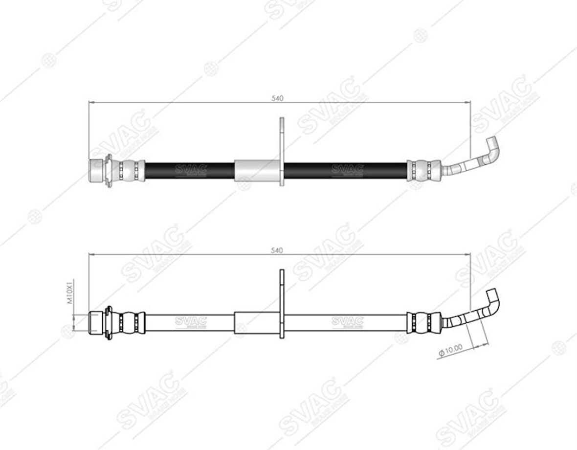 Toyota Fren Hortumu On Sag  Corona St191 92-97 - Svac 76-0121