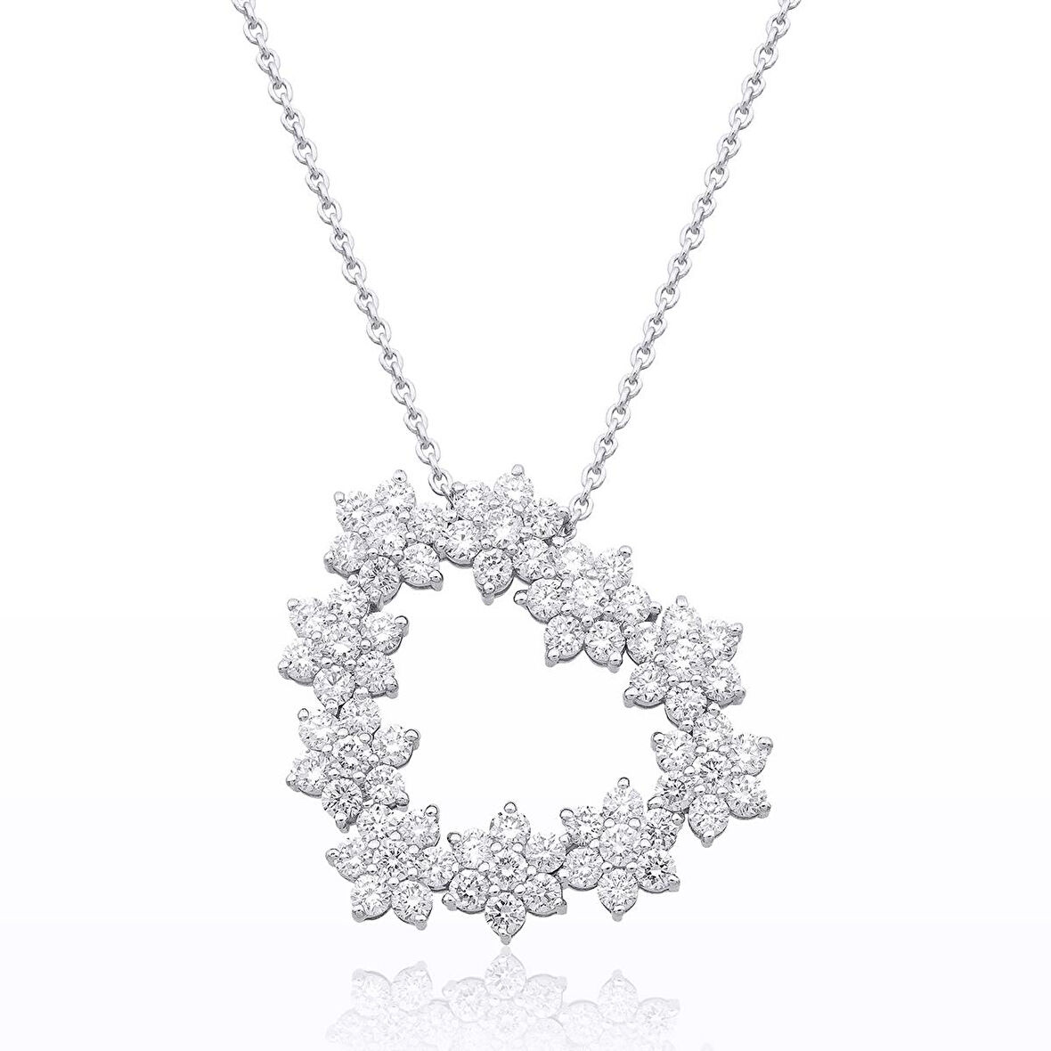 Flora Kalp Pırlanta Kolye