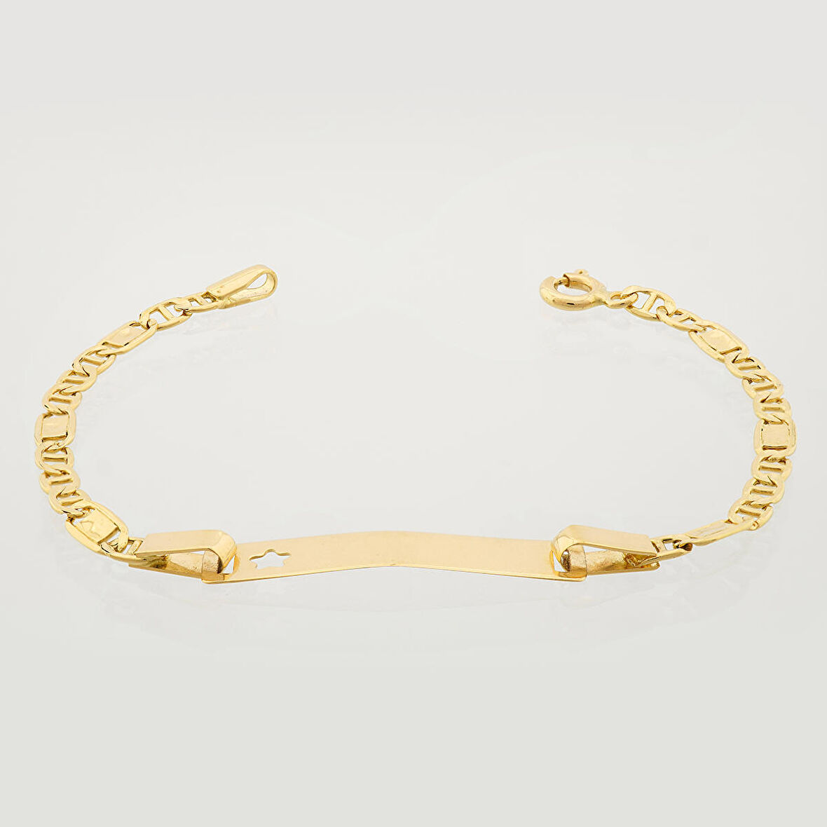 Çocuk Altın Künye Bileklik -Yıldız Figürlü