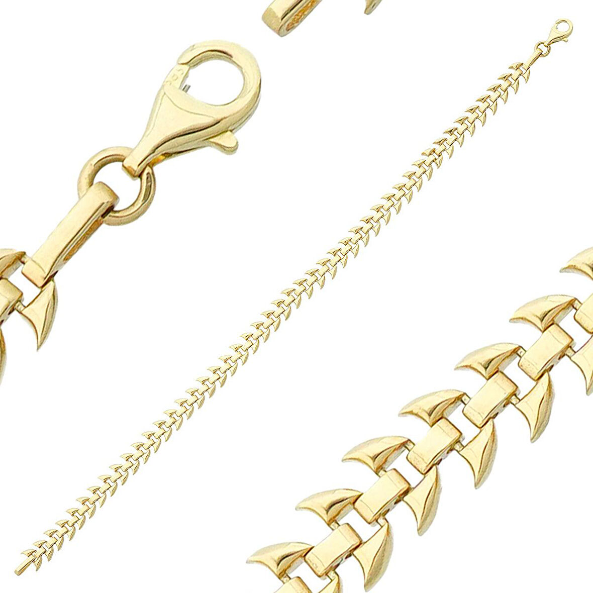 Sharp Altın Tasarım Bileklik