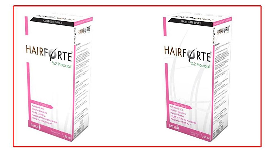 Hairforte Sprey Bayan 60 Ml 2'Li Fırsat Paketi