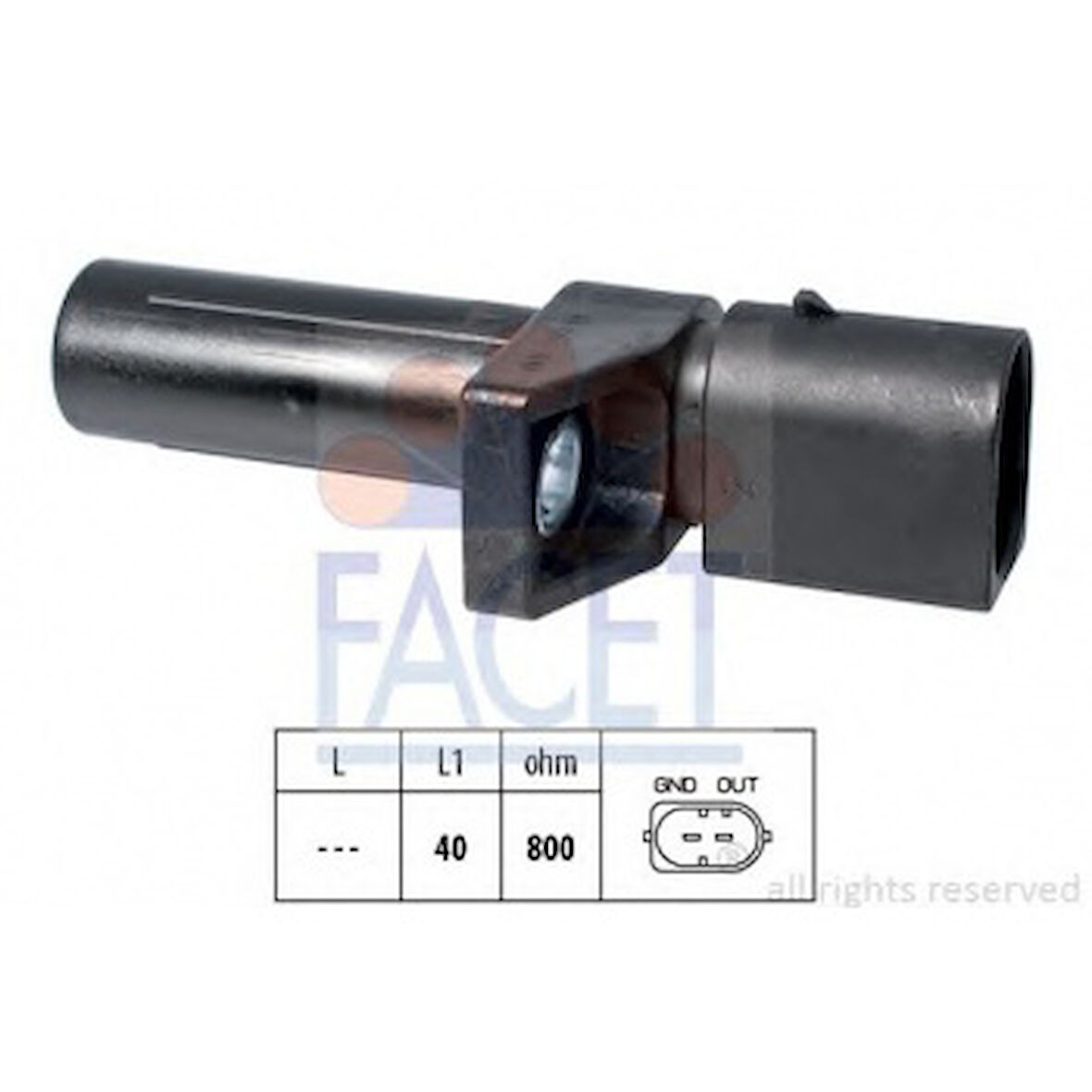 Mercedes Krank MILI Konum Sensoru E-Class W210 97>02 S210 97>03 , Smart Fortwo (450) 04>07 - Facet 9.0608