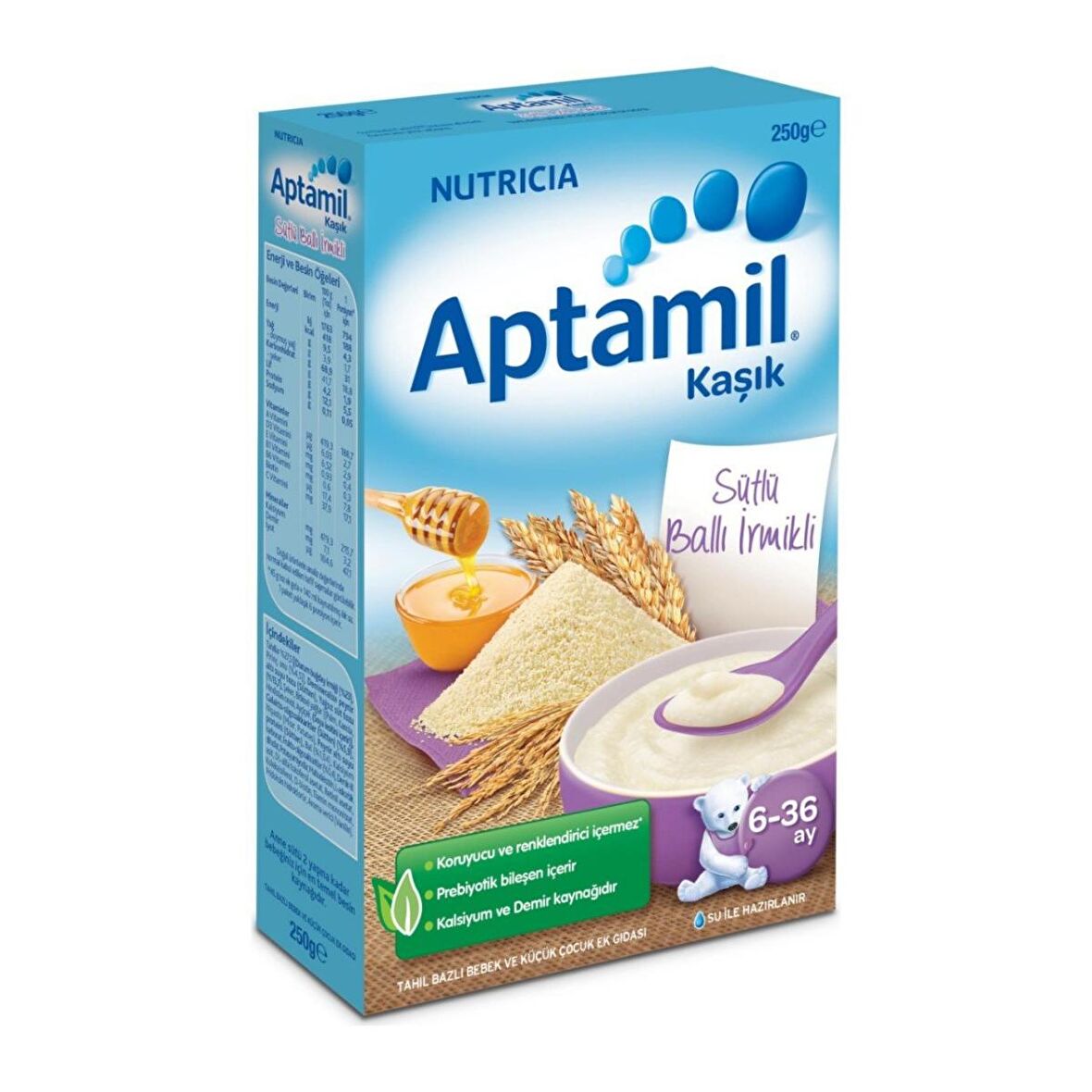 Aptamil Numil Sütlü Ballı İrmikli Kaşık 250 gr