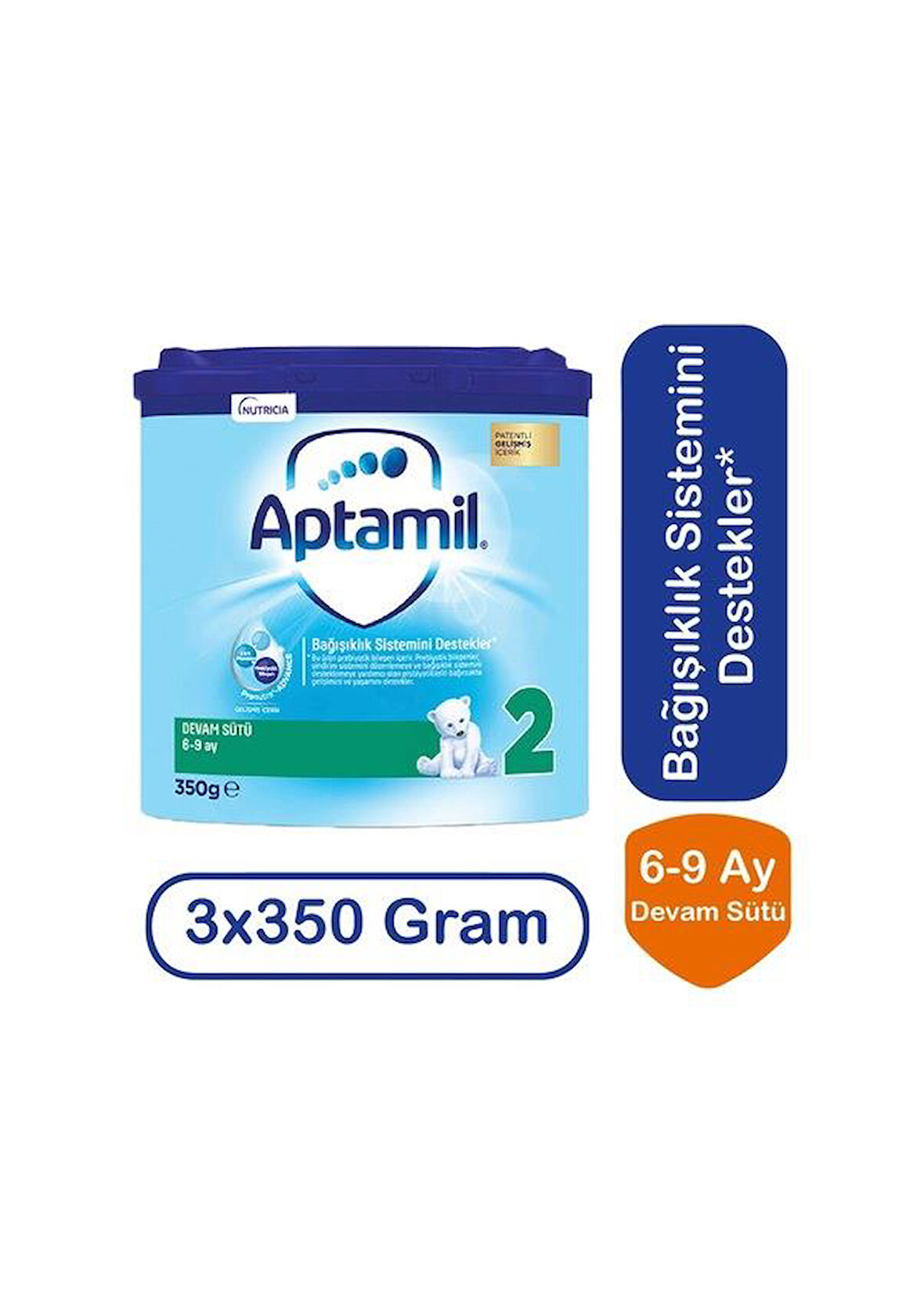 Aptamil Devam Sütü 2 Numara 350 gr 3 Lü Paket