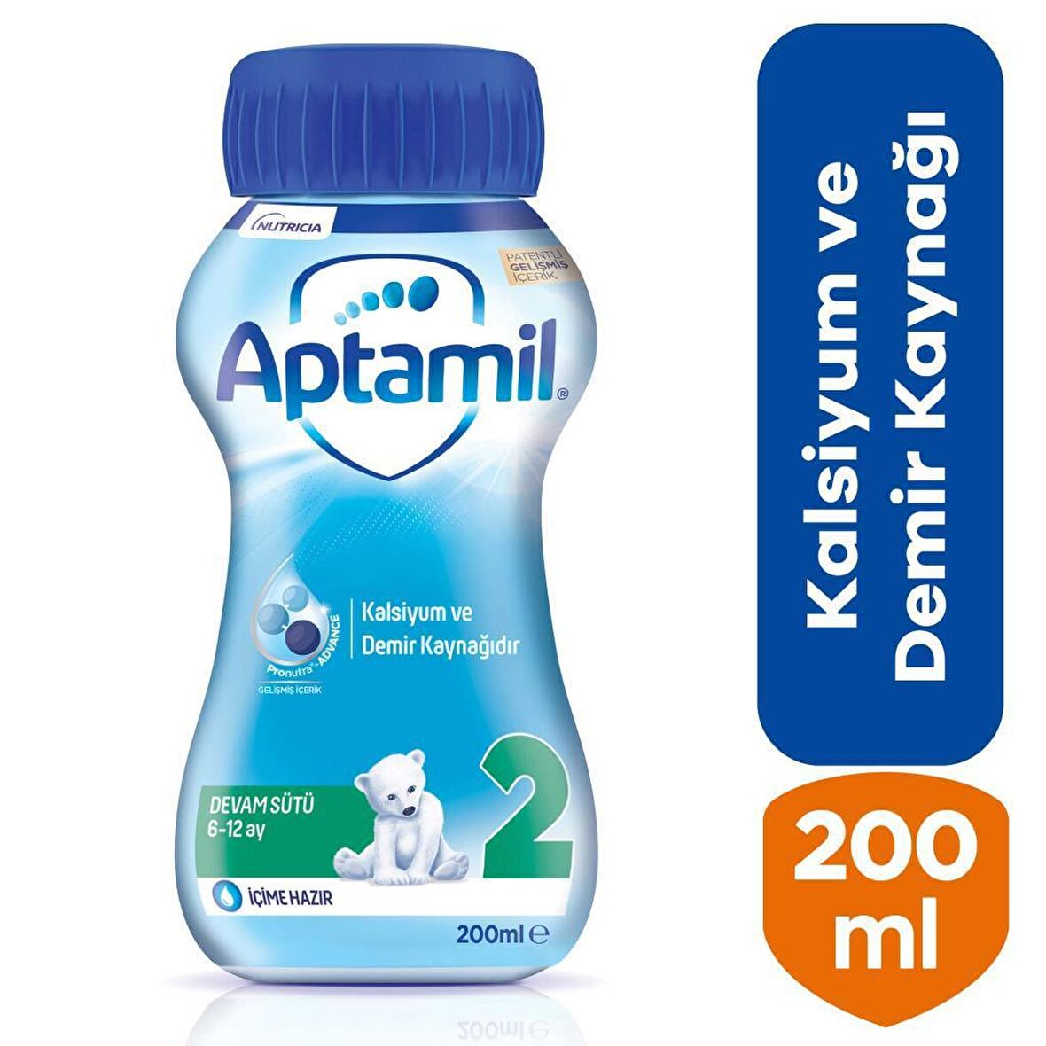 Aptamil 2 Devam Sütü İçime Hazır 200 ml 6-12 Ay