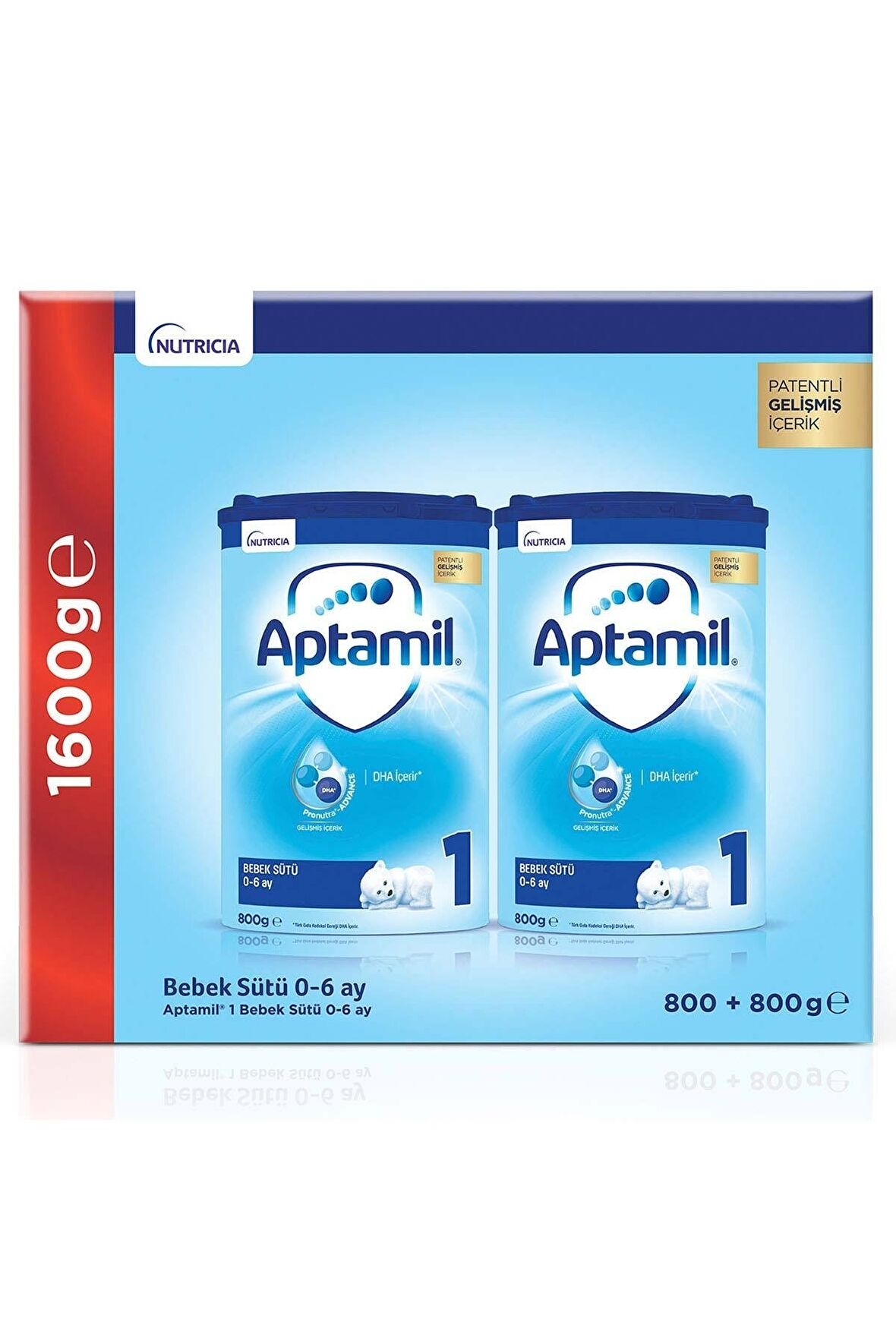 Aptamil 1 Prebiyotik Devam Sütü 2 x 800 gr