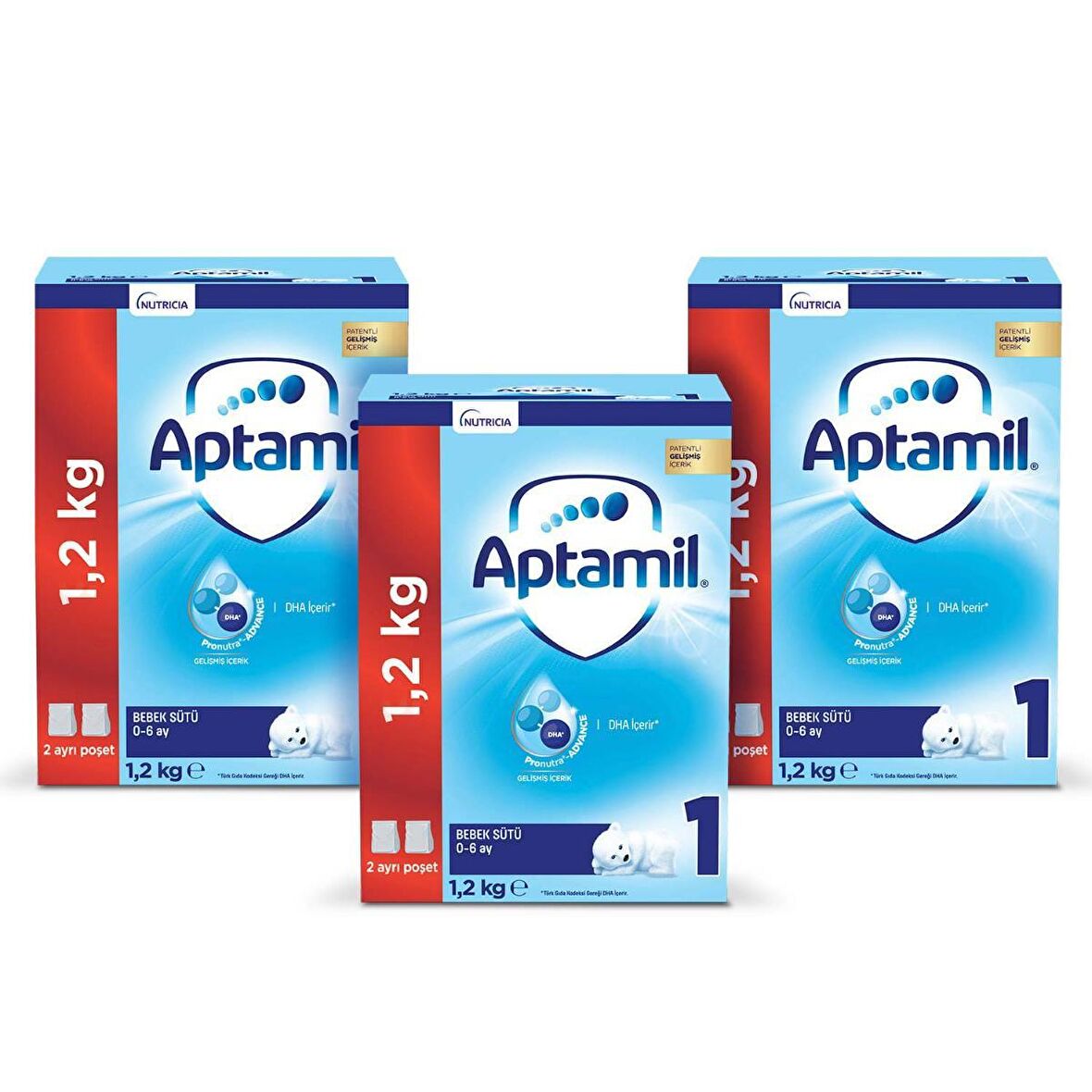 Aptamil 1 Prebiyotik Devam Sütü 3 x 1200 gr