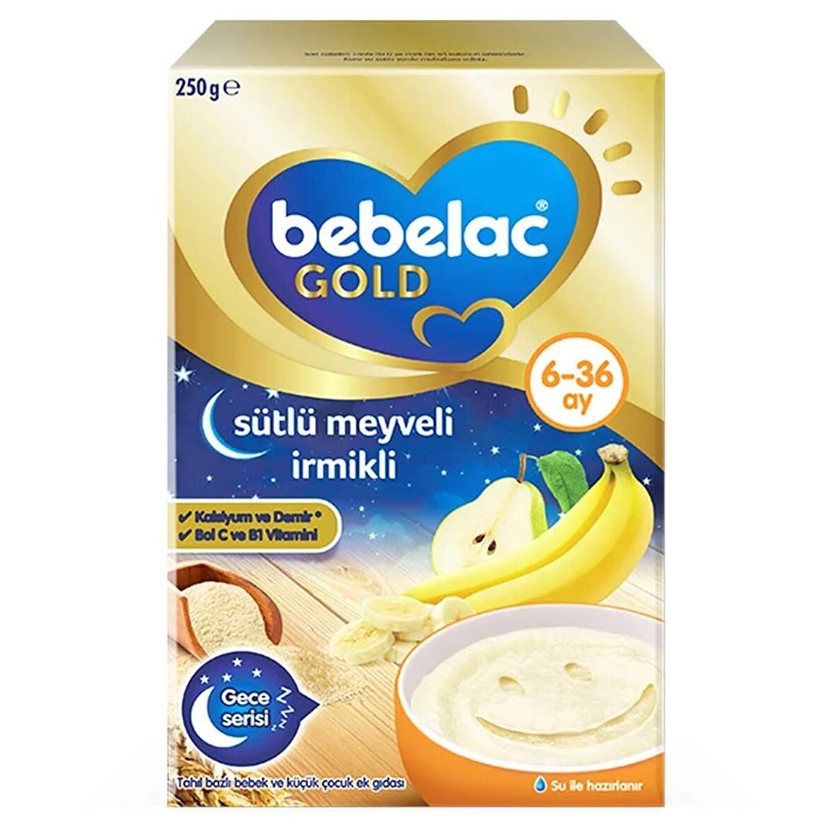 Bebelac Gold Sütlü Meyveli İrmikli Kaşık Maması 250gr