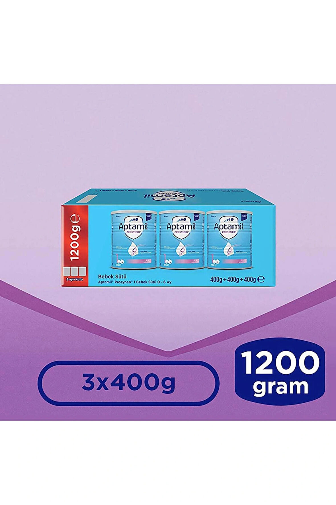 1 Bebek Sütü Prosyneo 3x400gr 0-6 Ay