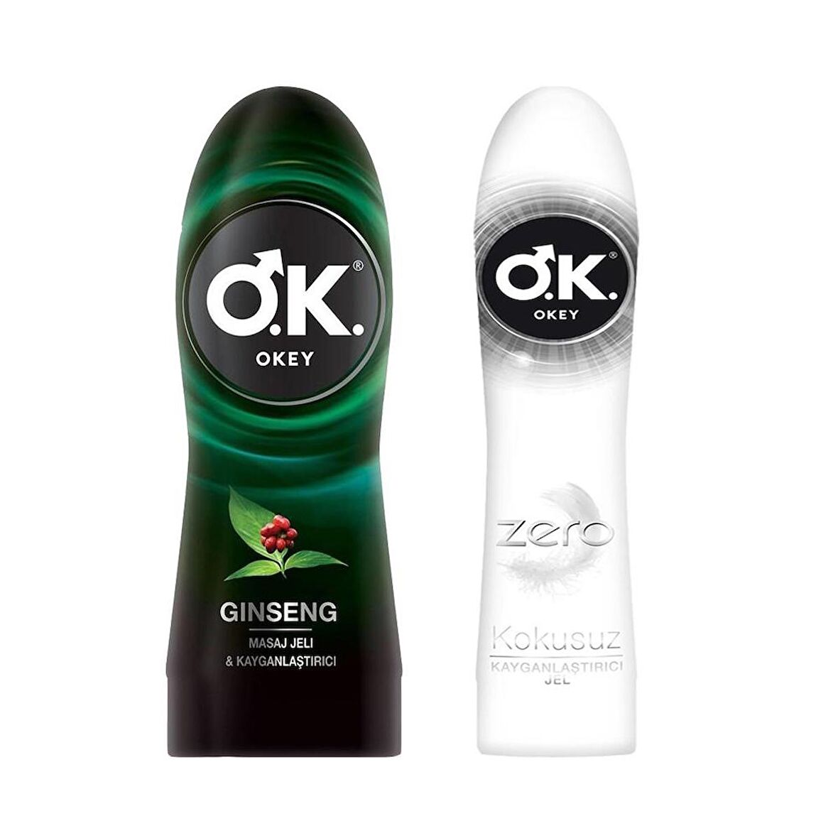 Okey Ginseng Masaj Jeli + Zero Kayganlaştırıcı Jel 2li Set
