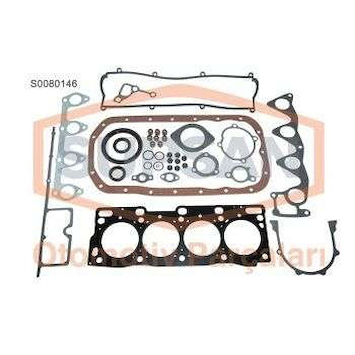 Mazda Tam Takım Contası Keceli Supap Lastıklı Skcli Mazda E2200 1997-> (rf Rf N) - Supsan S0080146