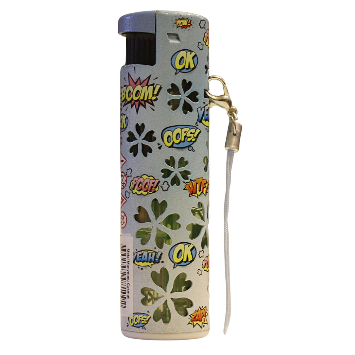 Hunter Turbo Jet Alevli Işıklı Metal Çakmak – Doldurulabilir LED Işıklı Tasarım (32-4B1)