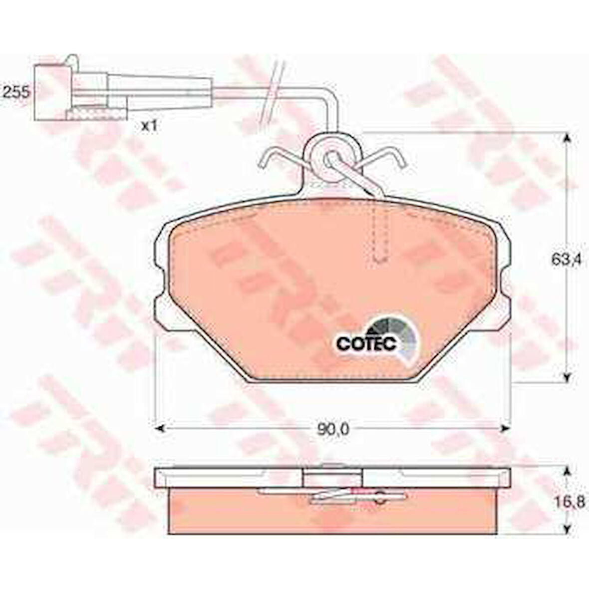 Tofas On Fren Balatası Tempra 1,6 Tipo 1,4 1,6 - Trw Gdb833