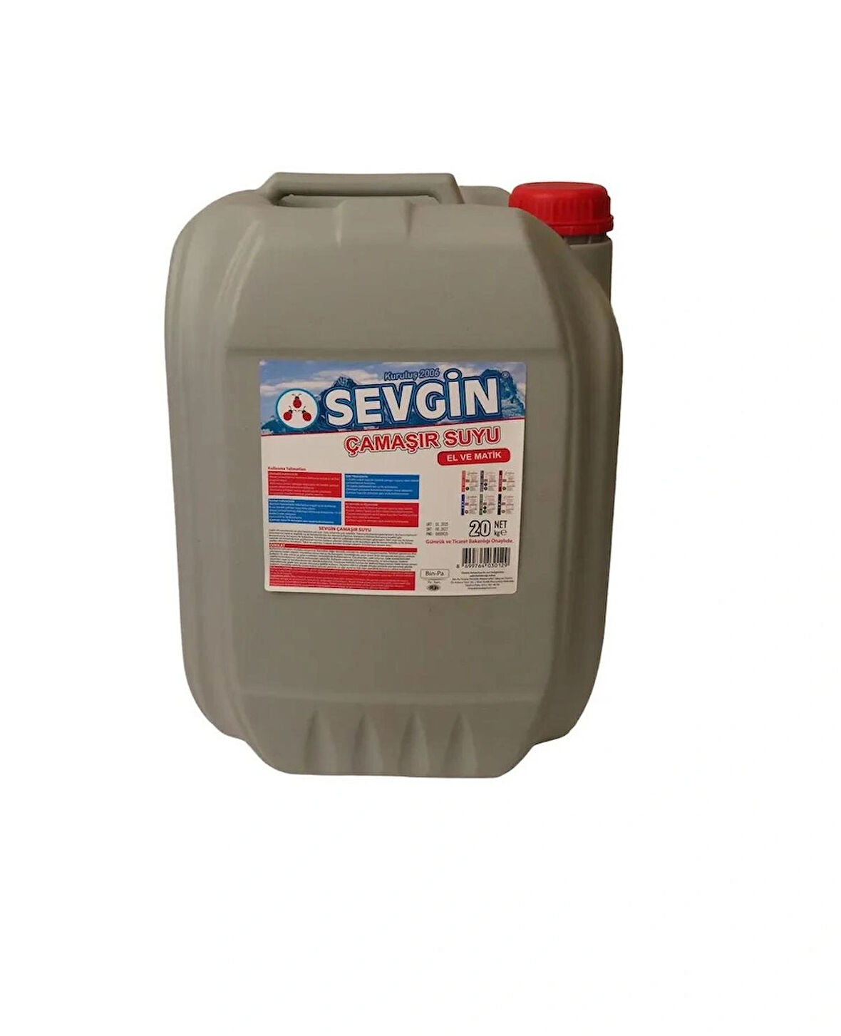Çamaşır Suyu Sevgin 20 KG