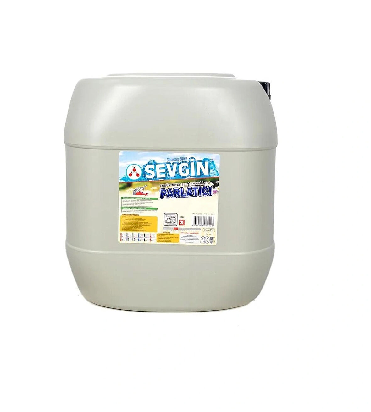 Endüstriyel Bulaşık Makine Parlatıcısı Sevgin 20 KG