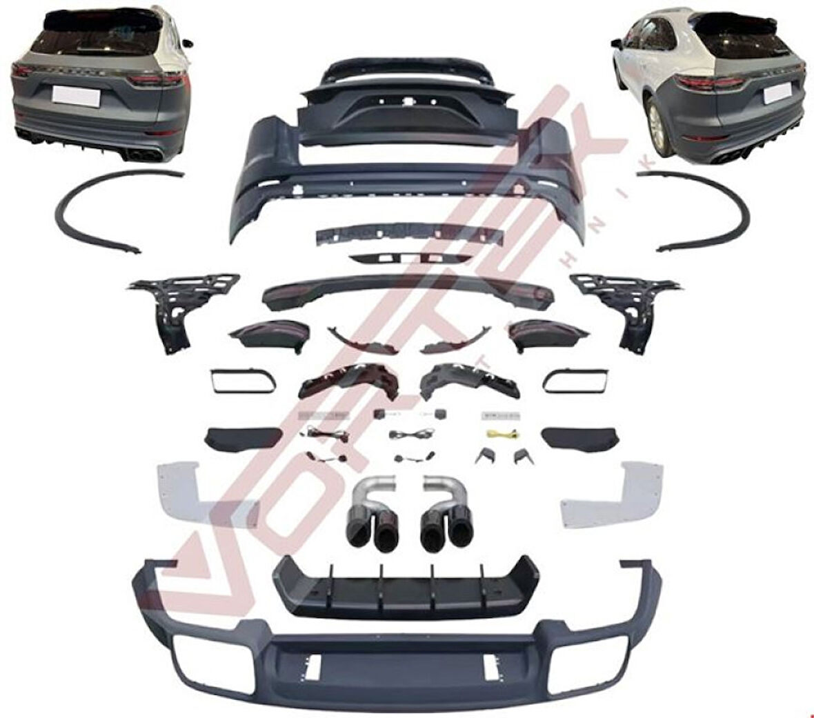 Porsche Cayanne 11>icin 20>arka Donusum Komple - Vortex V2708023