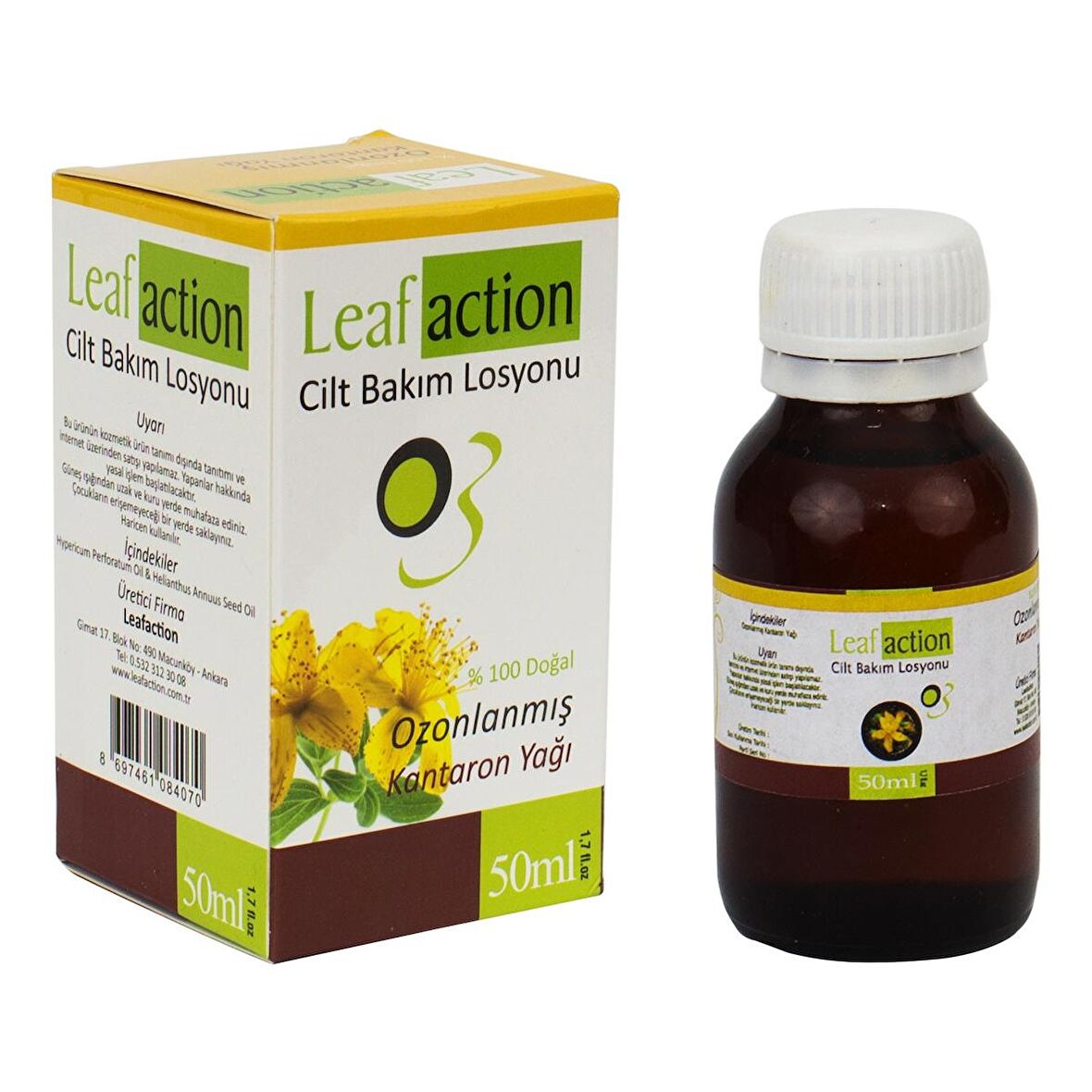 Leaf Action Ozonlanmış Kantaron Yağı 50 Ml