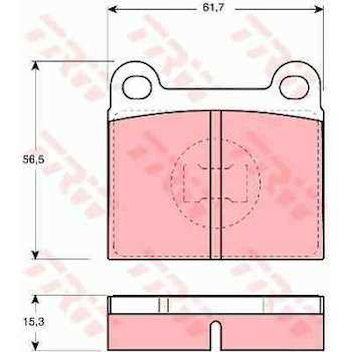 Vw Fren Balatası Ön - Fren Balatası Ön - Trw Gdb648