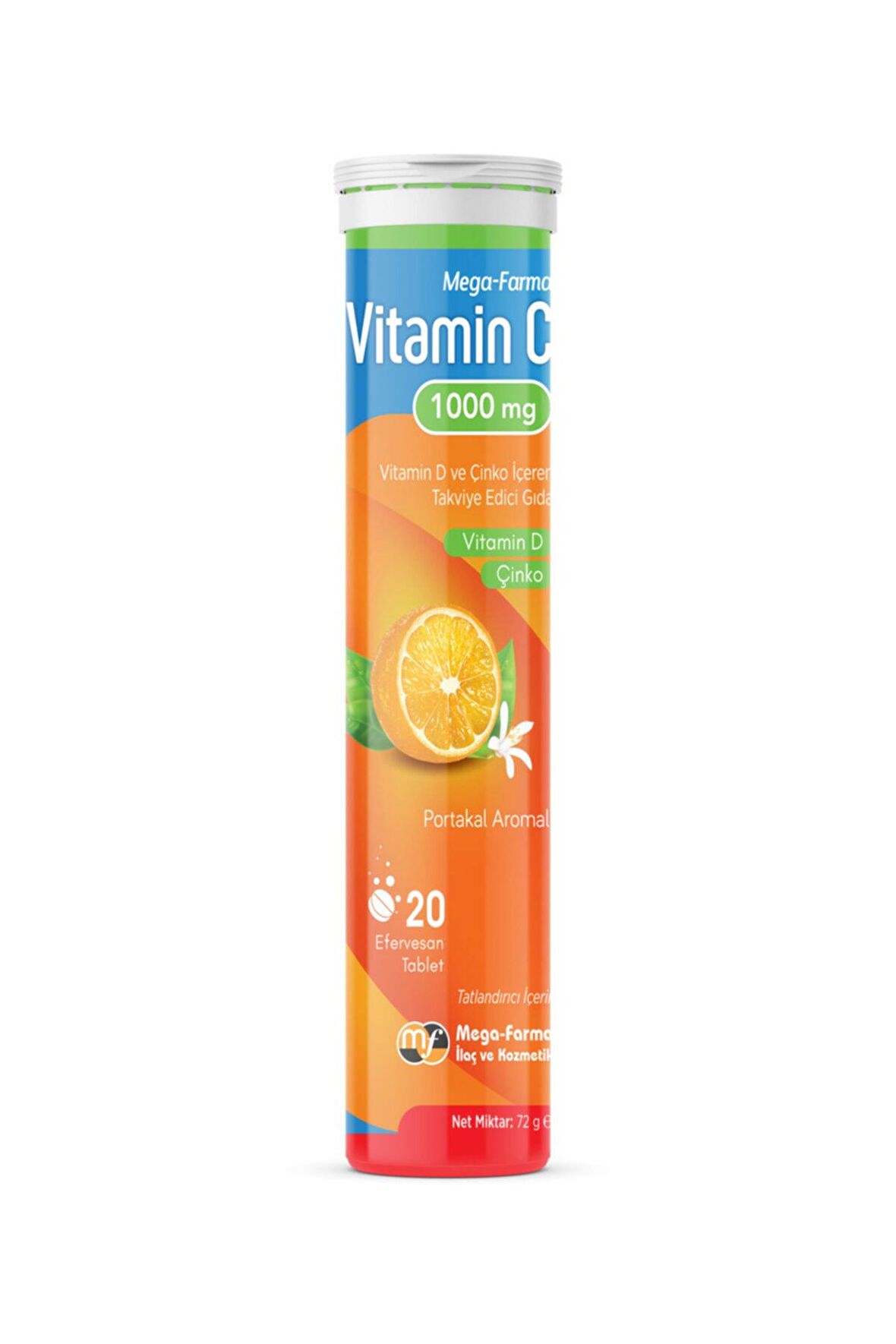 Vitamin C 1000 Mg 20 Efervesan Tablet ( Vitamin D Çinko )