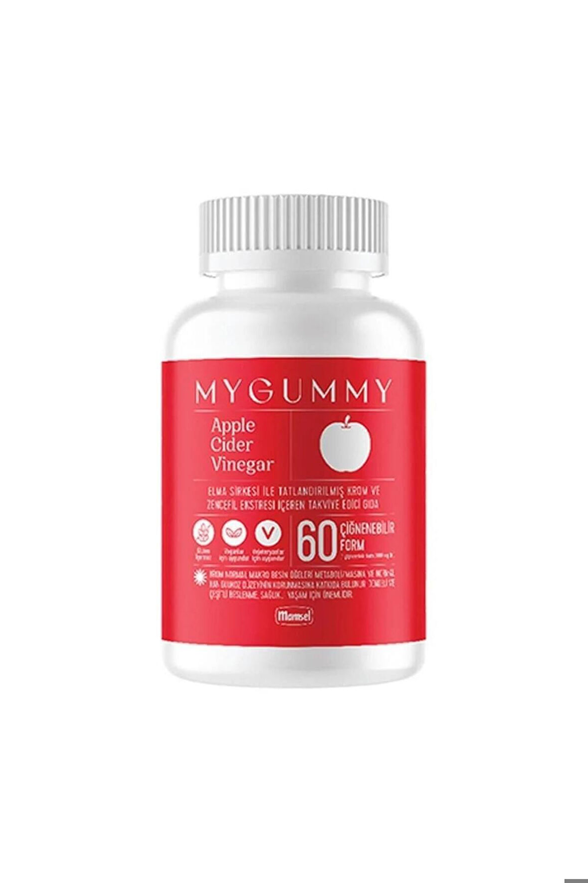 Mygummy Apple Cider Vinegar 60 Çiğnenebilir Form