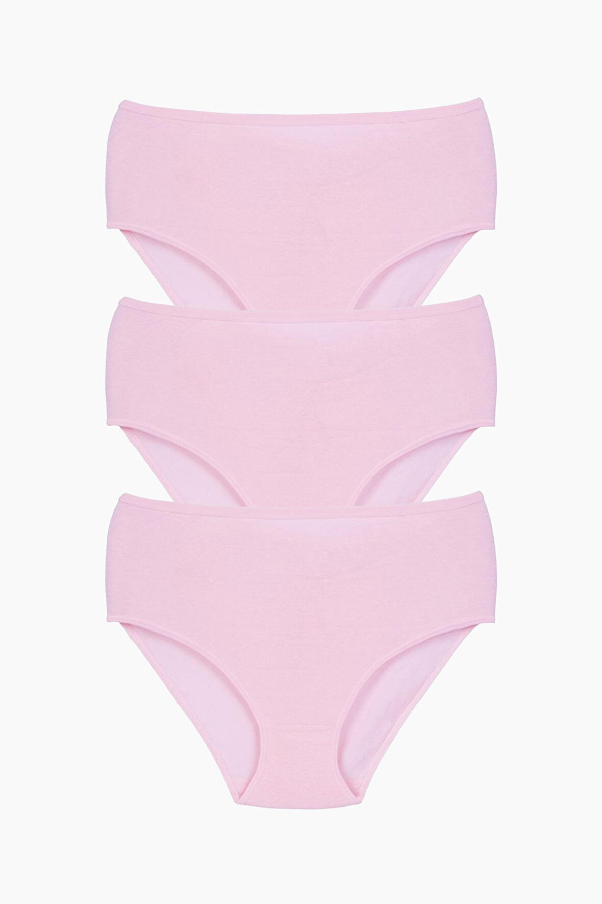 3'lü Paket Ribana Yüksek Bel Kadın Külot 