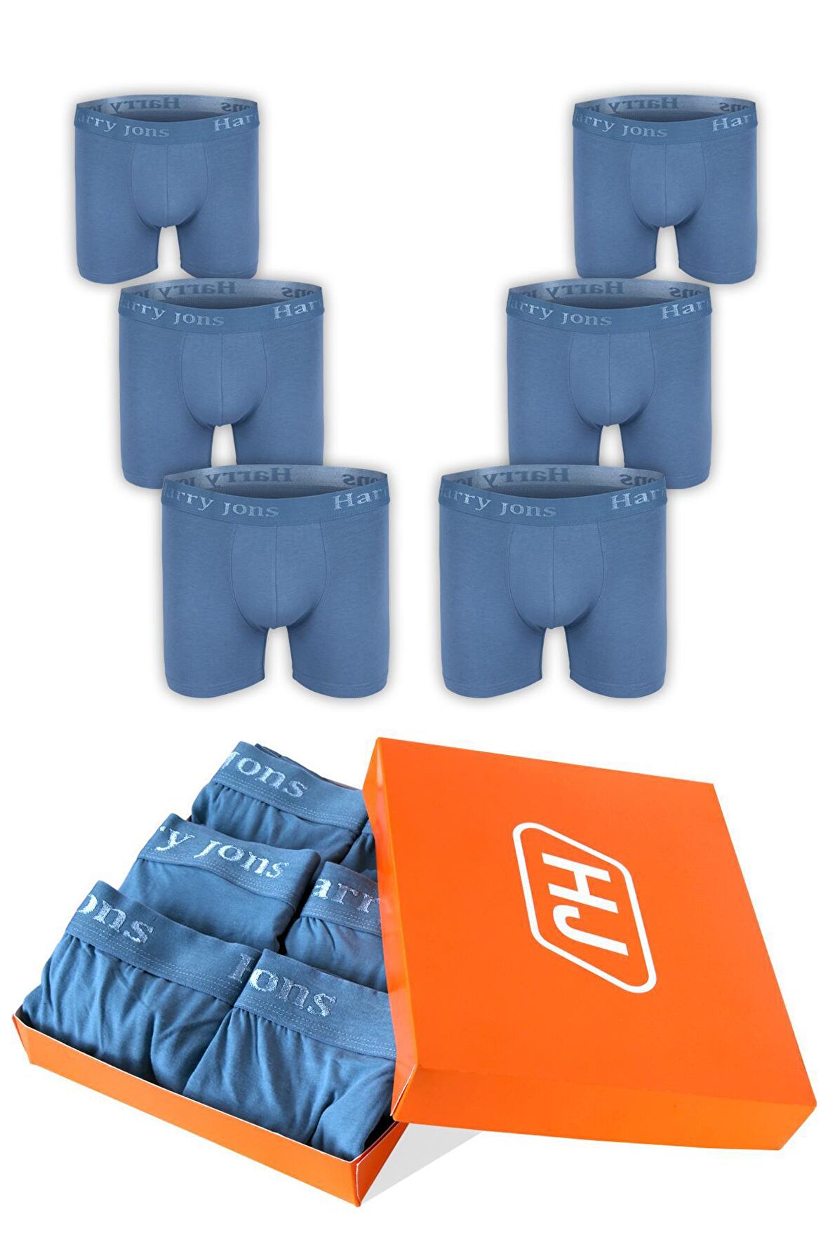 Erkek Boxer Likralı 6'lı Premium Kutu 14 Şubat ,Sevgililer Günü, Hediyelik