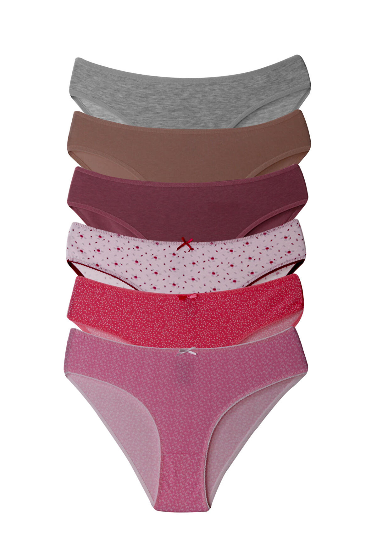 Kadın Külot Likralı Penye 6'li Paket Premium Kutulu 