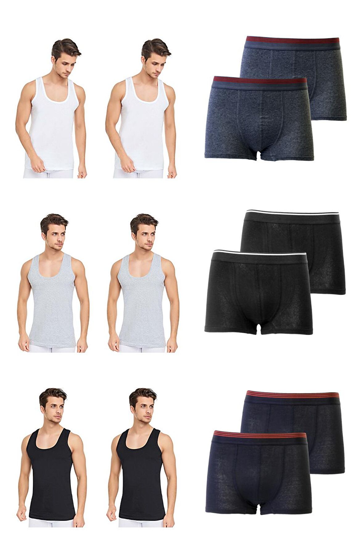 6 Adet Boxer & 6 Adet Atlet Kampanyalı Ürün 