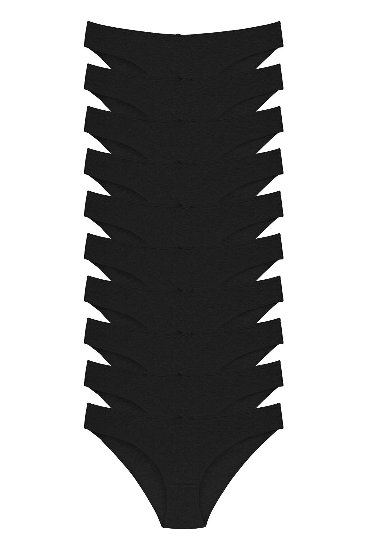 Kadın Çok Renkli Likralı Esnek Yumuşak Dokulu 10 Lu Slip Külot 