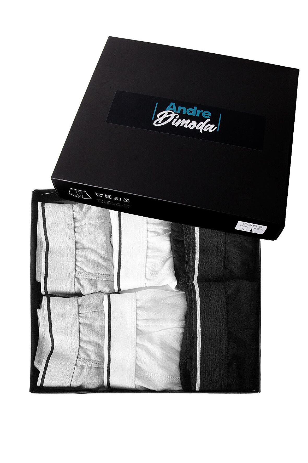 Erkek 6'lı Boxer 1. Sınıf Kumaş Premium Paket Özel Dizayn. Düz Likralı Boxer Şort Çeyizlik Hediyelik Kutulu Ürün Yeni Yıl, Yılbaşı, Hediyelik