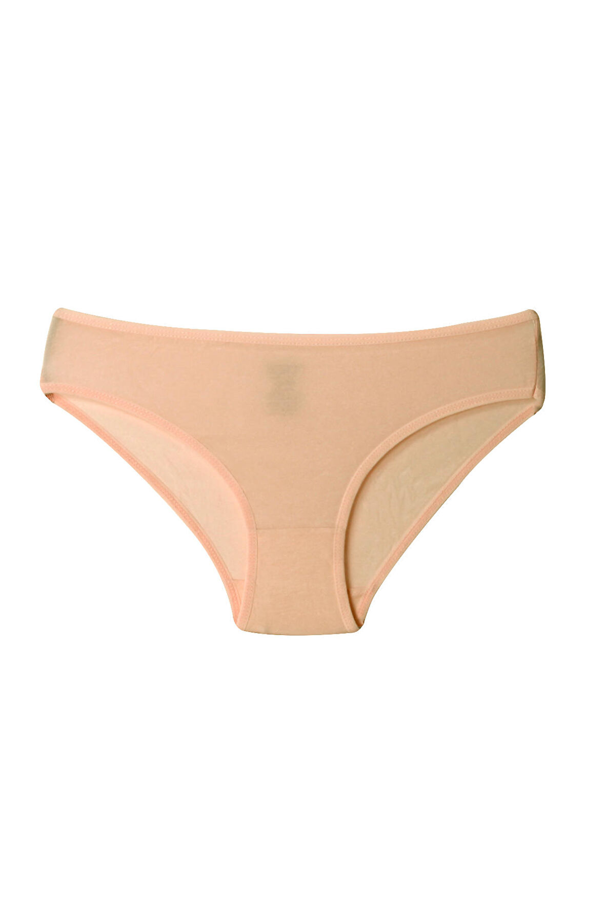Kadın Günlük Bikini Külot TEN Rengi Penye Esnek Kumaş 