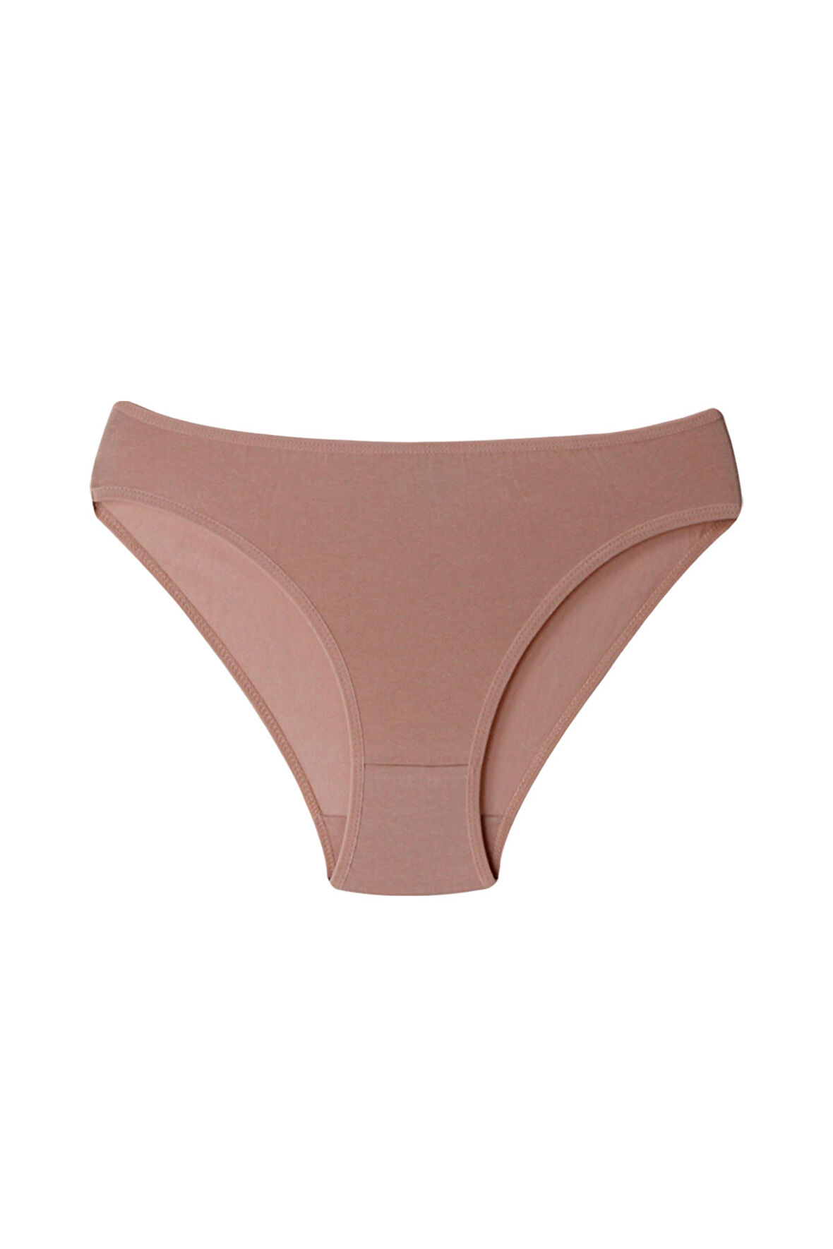 Kadın Günlük Bikini Külot KAHVE Rengi Penye Esnek Kumaş 