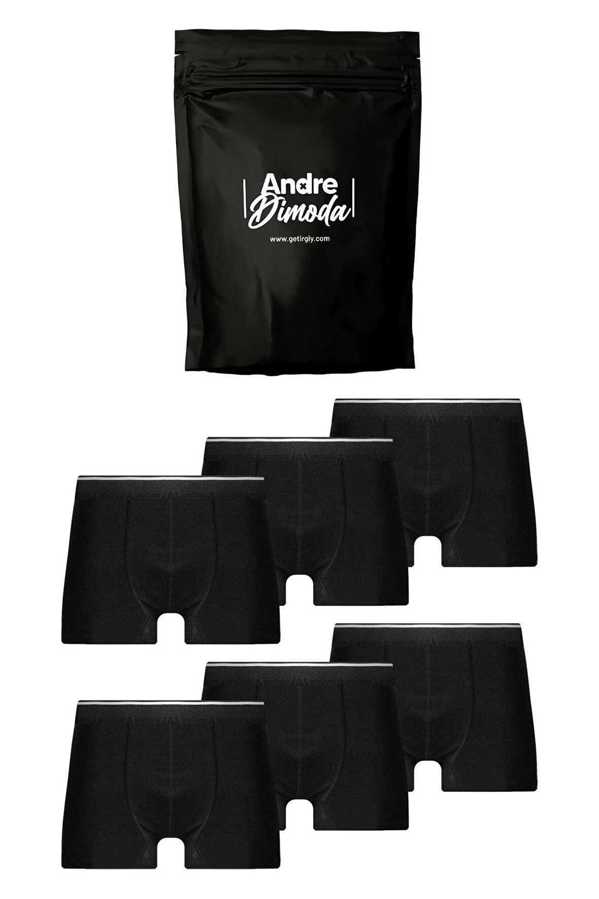 Erkek 6'lı Boxer 1. Sınıf Kumaş Premium Paket Özel Dizayn Düz Likralı Boxer Şort Çeyizlik Hediyelik Kutulu Ürün 