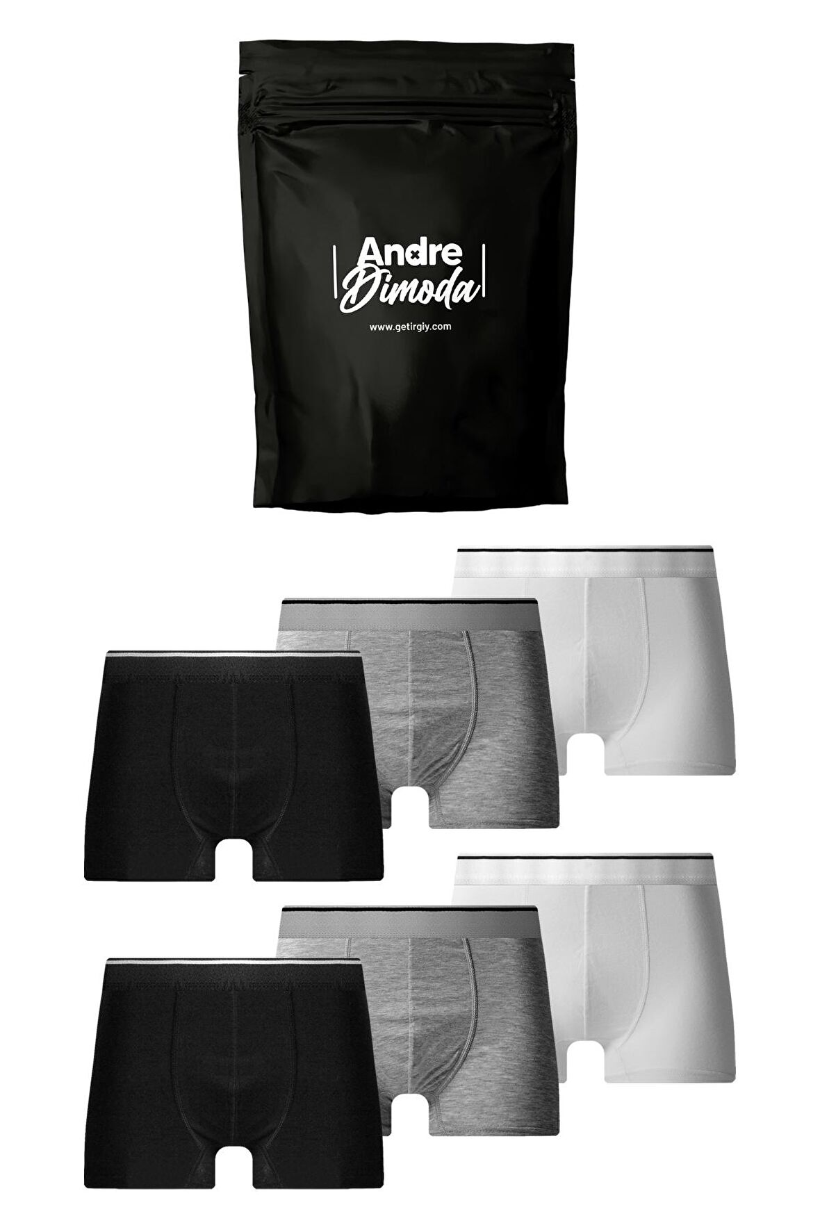 Erkek 6'lı Boxer 1. Sınıf Kumaş Premium Paket Özel Dizayn Düz Likralı Boxer Şort Çeyizlik Hediyelik Kutulu Ürün 