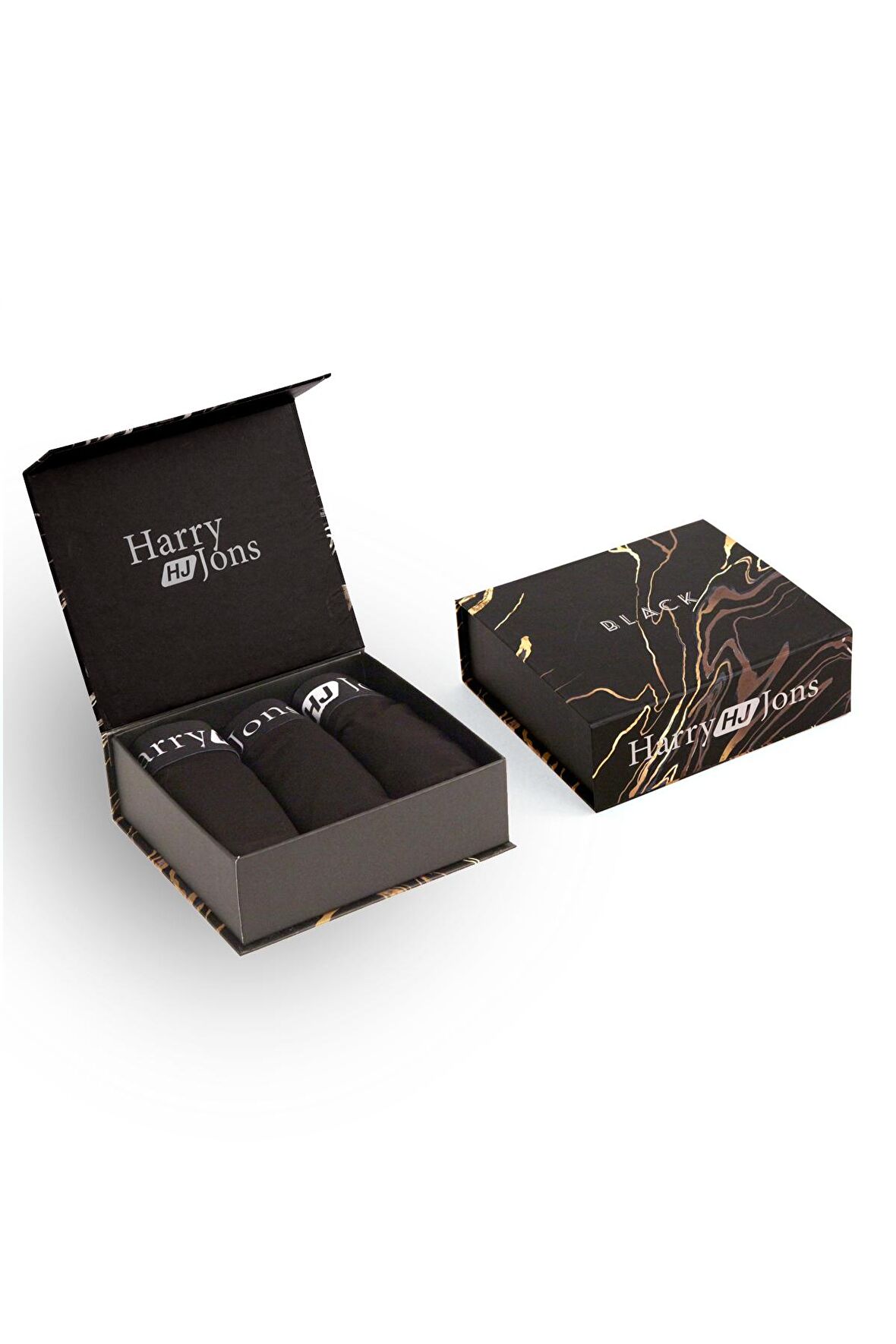 Black Premium Kutulu 3 Adet Erkek Boxer Hediyelik Kutu