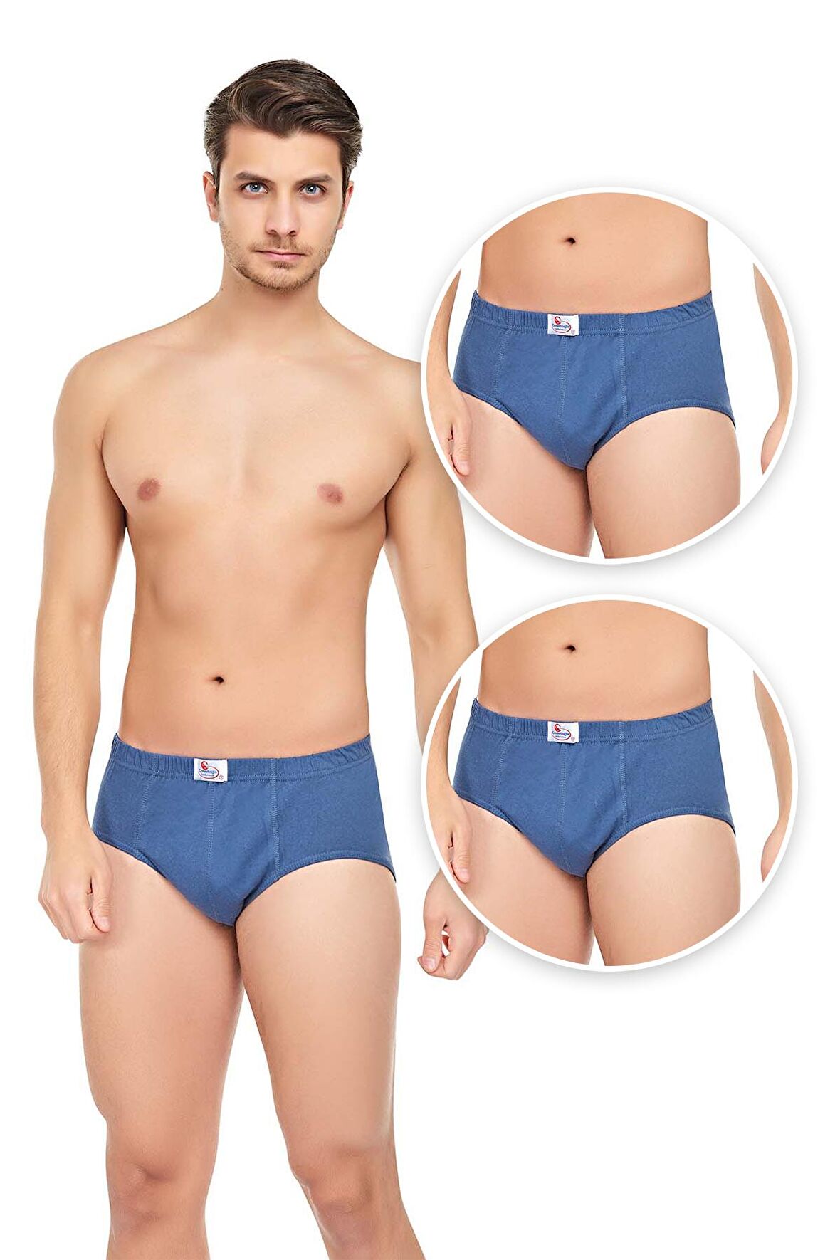 Erkek 3'lü Penye Slip Külot