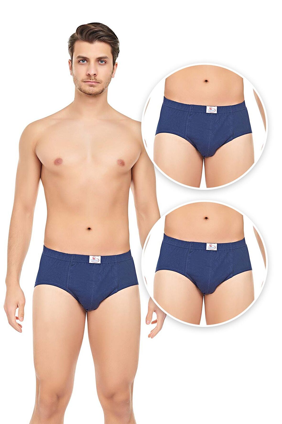 Erkek 3'lü Penye Slip Külot