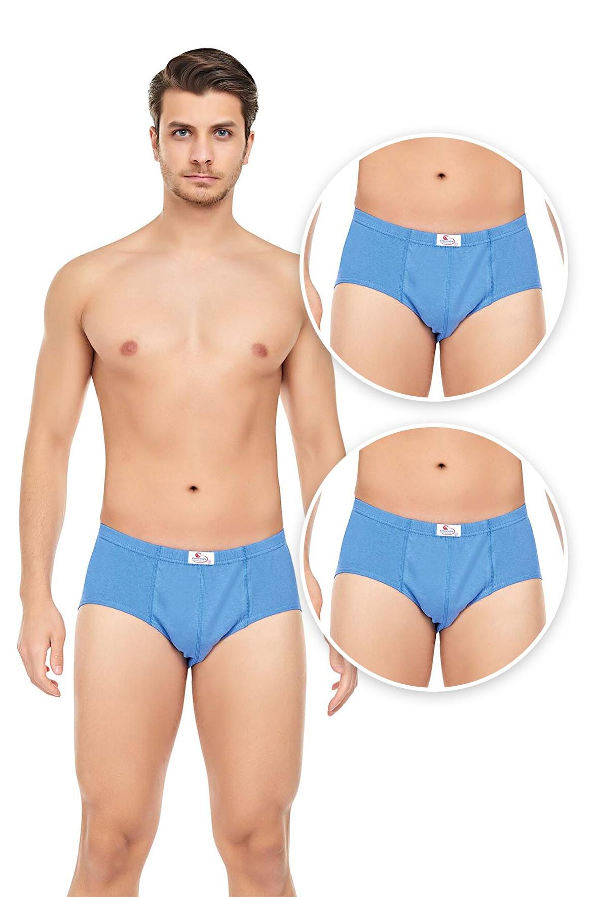 Erkek 3'lü Penye Slip Külot