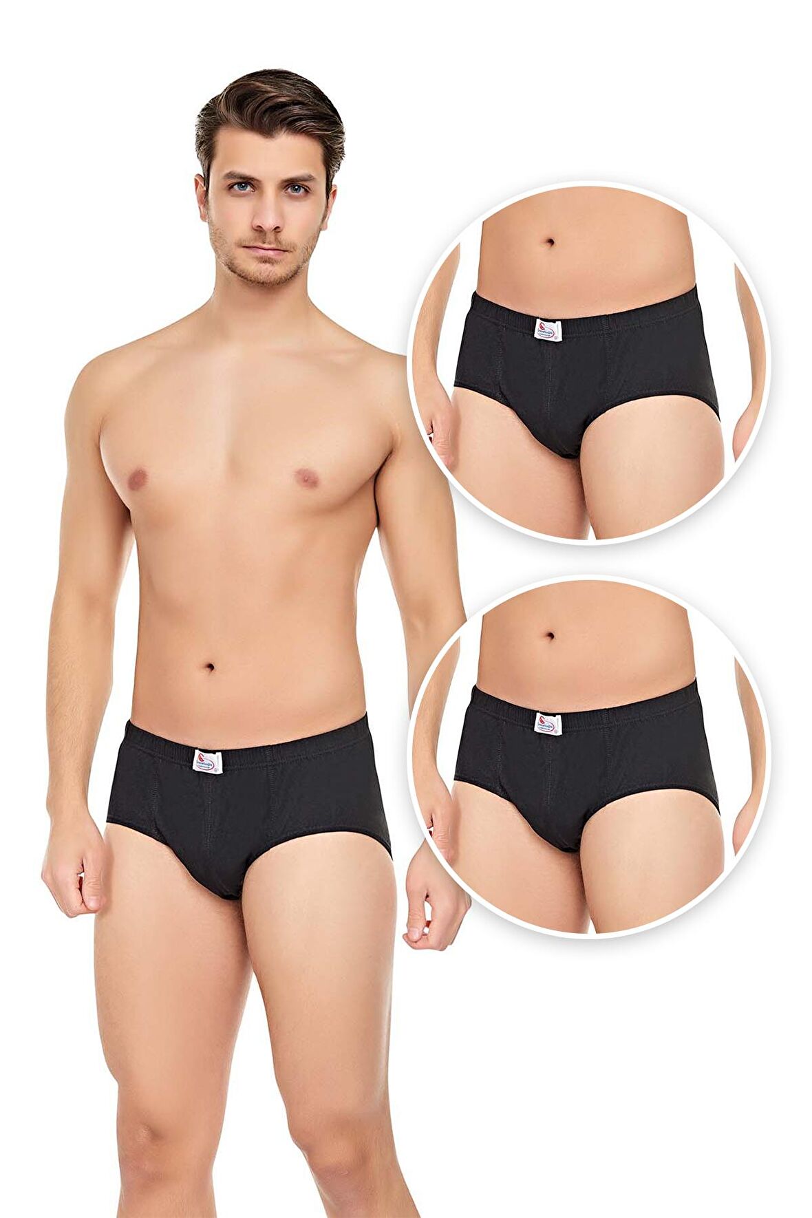 Erkek 3'lü Penye Slip Külot