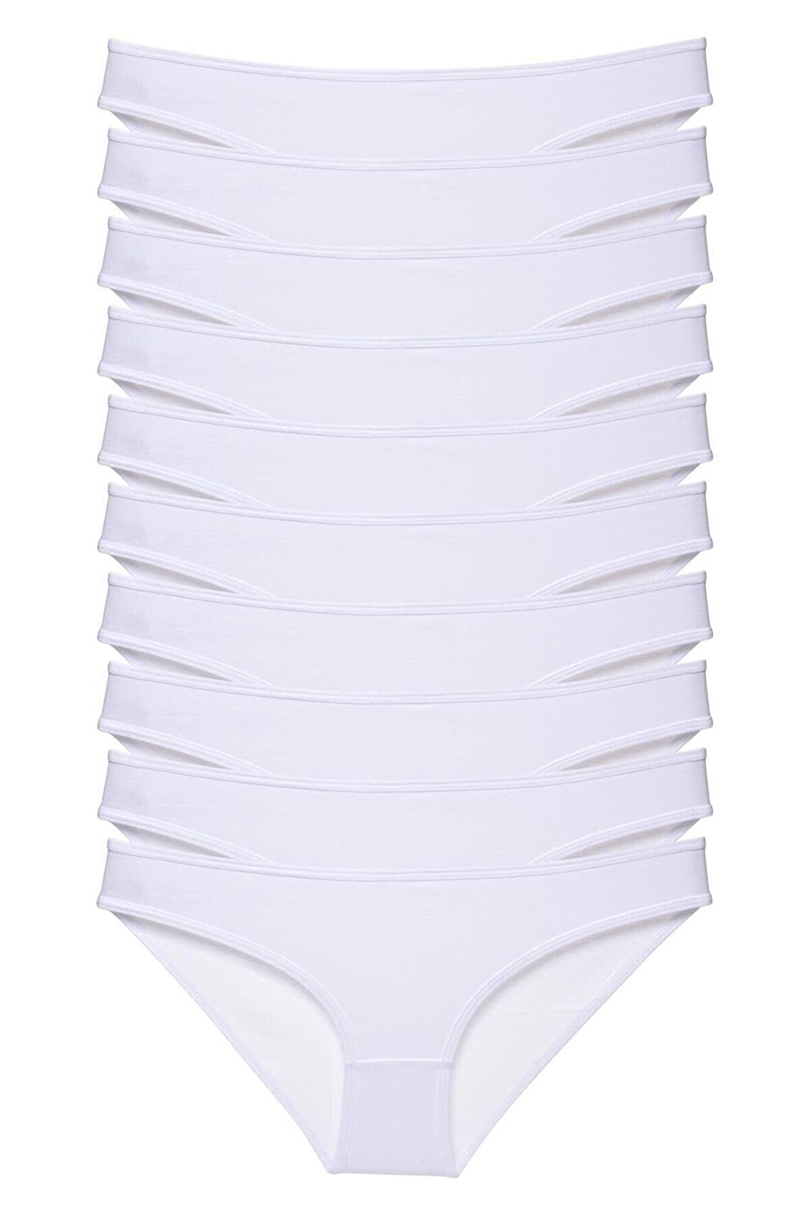 Kadın Günlük Bikini Külot Hijyenik Premium Paketinde Penye Esnek Kumaş