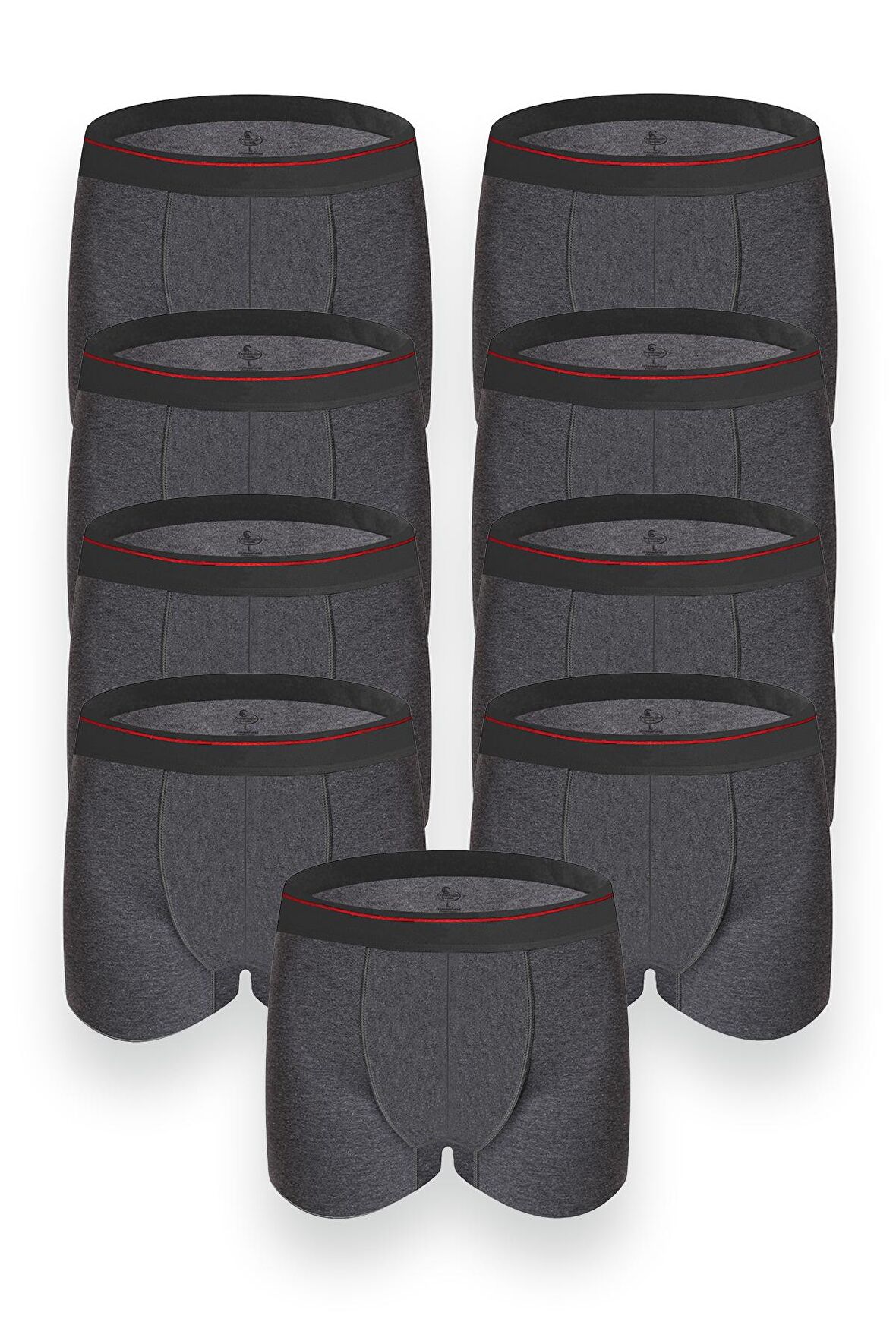 CENNETOĞLU Erkek 9 Adet Likralı Boxer Özel Hijyenik Ambalajlı Paket