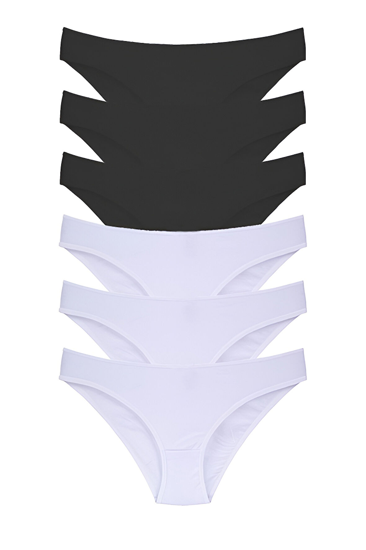 Kadın 6'lı Bikini Külot Karışık Renkli ve Çiçek Desenli  Ambalajında Özel Paket