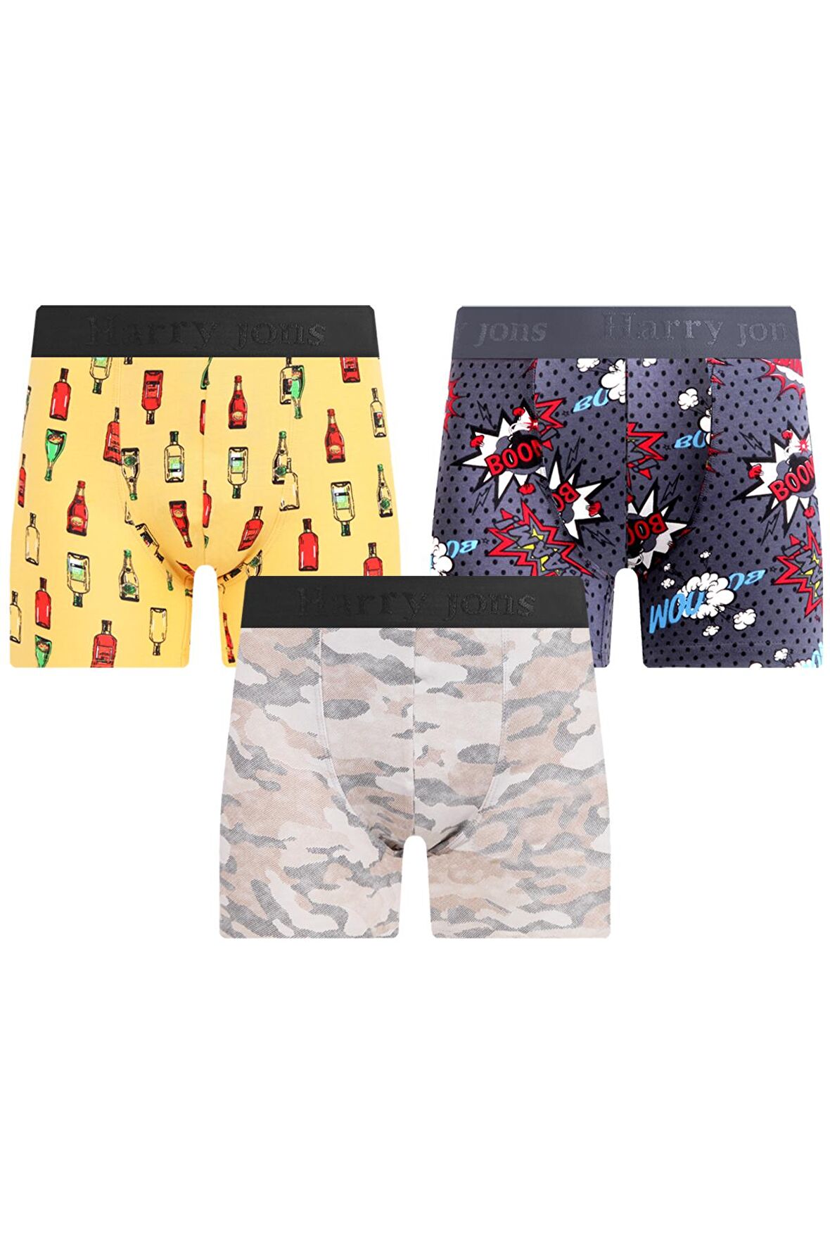 Erkek 3'lü Boxer 1. Sınıf Kumaş Premium Paket Özel Dizayn. Düz Likralı Boxer Şort Çeyizlik Hediyelik 