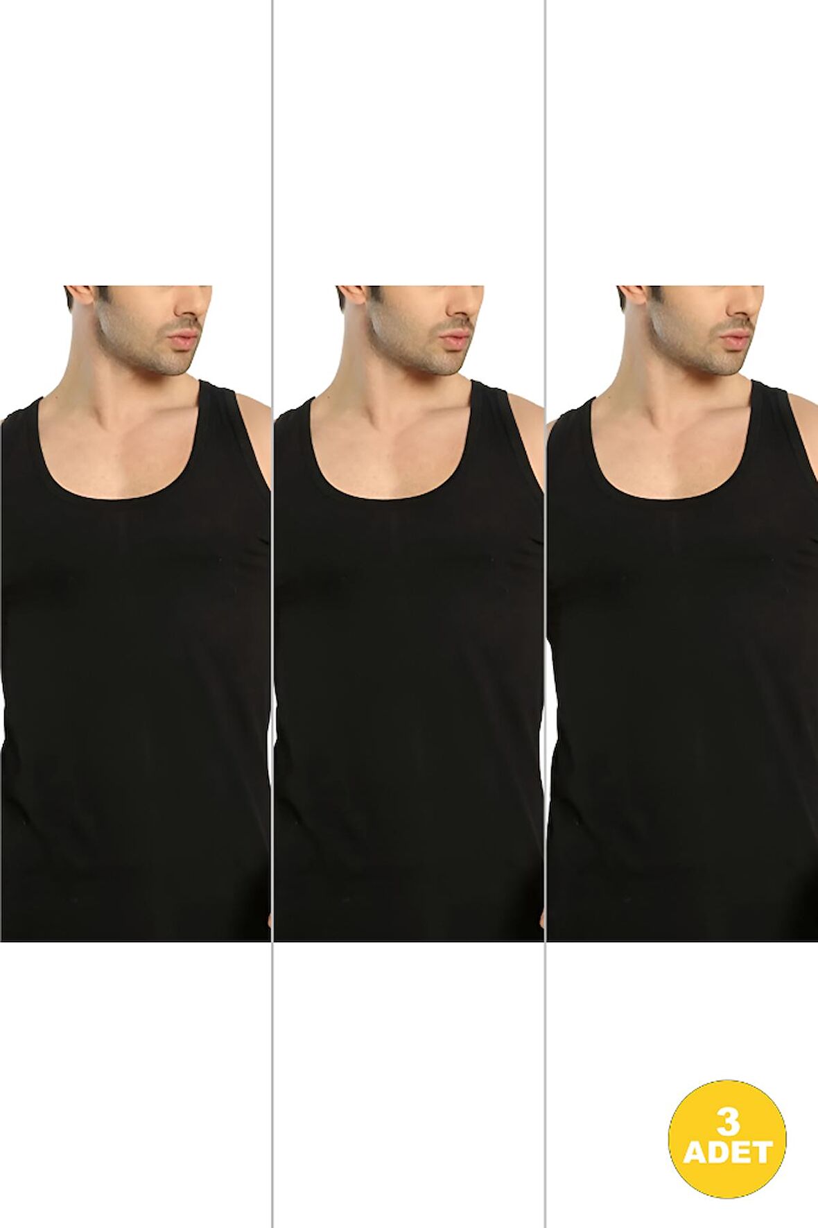 Erkek Basic Pamuklu Premium Klasik Atlet 3'lü Paket